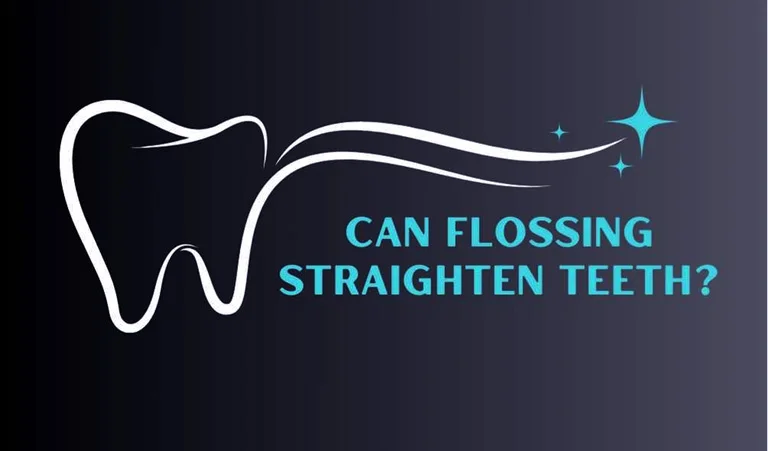 can flossing straighten teeth