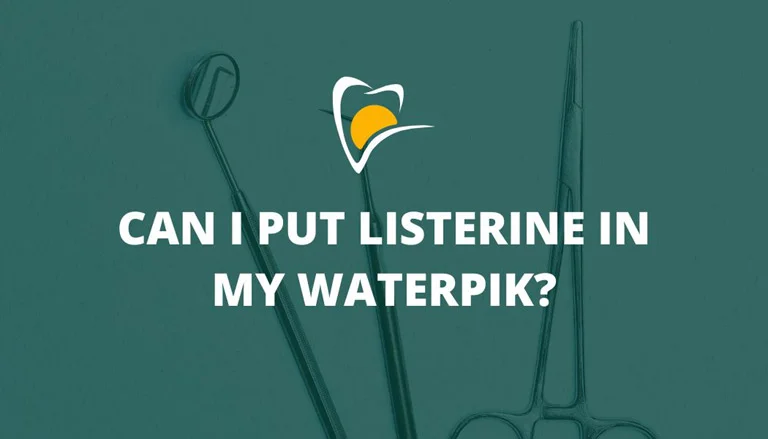 can i put listerine in my waterpik